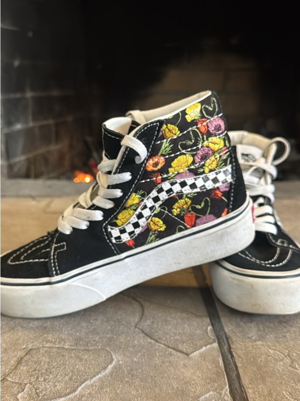 Vans Black and White Skate High-Top Sneakers